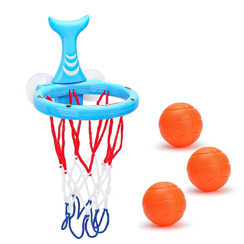 Baby Mini Basketball Bath Toys Bathroom Suction Cup Basketball Hoop Funny Shooting Bathtub Water Play Shower Toys for Toddlers