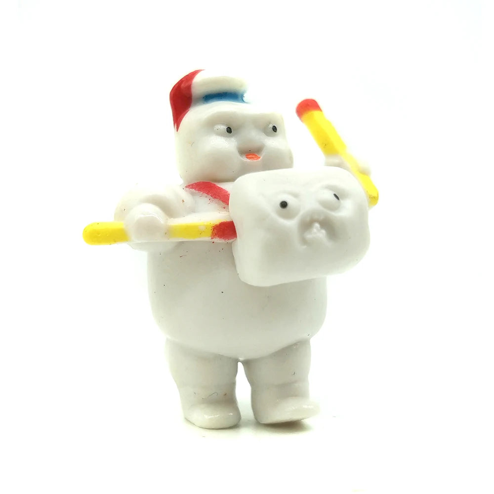 8pcs cute Vintage Ghostbusters 3 Stay Puft Marshmallow Man Sailor Action Figure Toy Doll