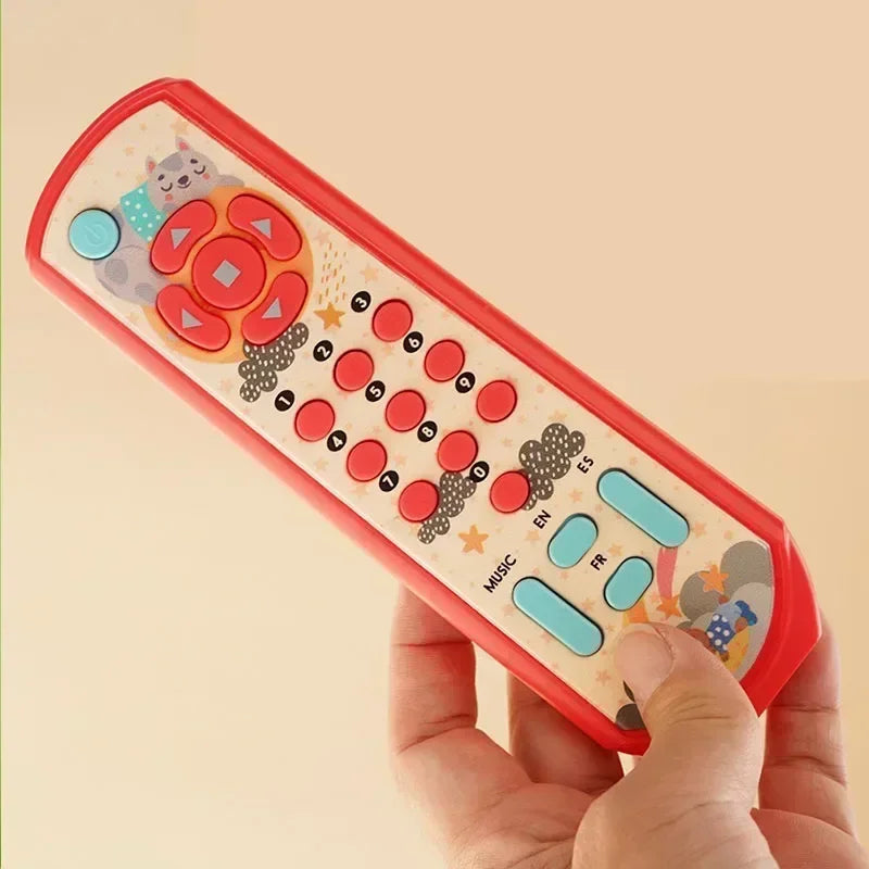 Infant Simulation TV Remote Control Toys with Music and Light Musical Baby Toy Sensory Remote Kids Baby Toys for 1 2 3 Years Old