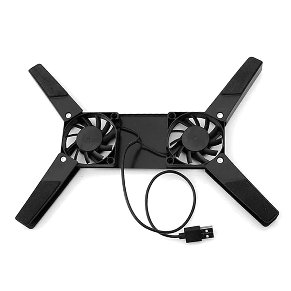 1-5PCS Foldable Cooling Pad Laptop Cooler with 2 Fans Laptop Stand USB Powered for 7-15 inch Notebook PC Display Cooler Holder