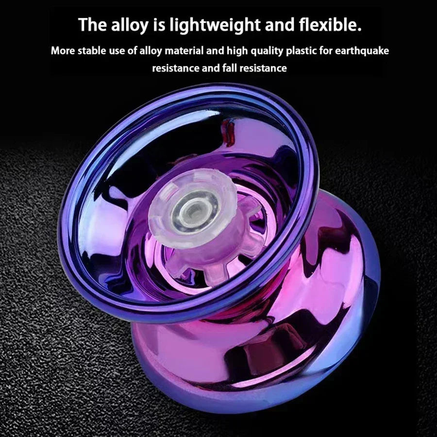 Children Beginners Professional Aluminum Metal Yoyo Ball Competitive Yoyoball for Adult Kids Yoyoyoball with Accessories