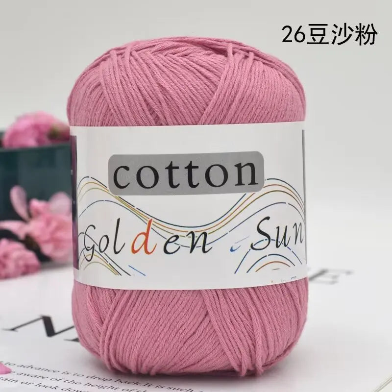 1Pc 50g Hand knitting 100% cotton yarn soft crochet yarn to knit sweater blanket hat line crocheting amigurumi doll bag threads