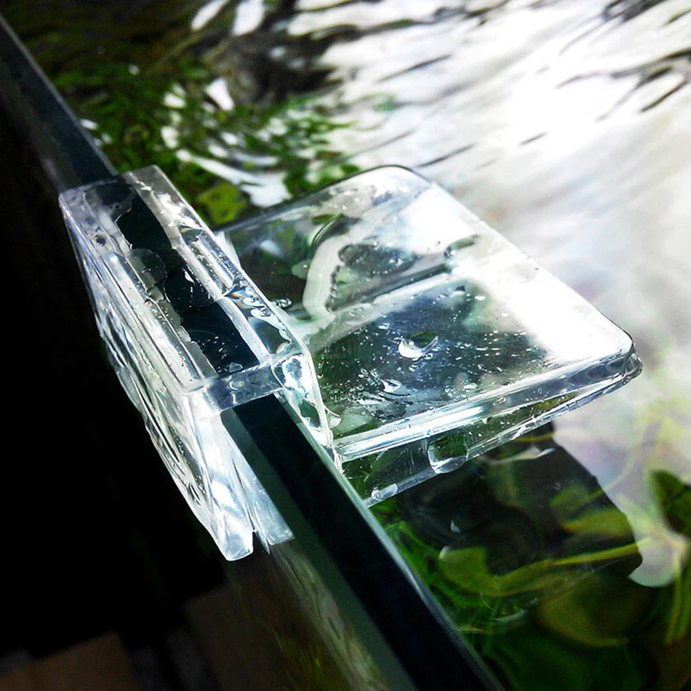 6mm 8mm 12mm 4pcs Fish Tank Bracket Clip Stand Clamp Aquarium Lid Acrylic Support Holder Glass Cover Plate Bracket Accessories