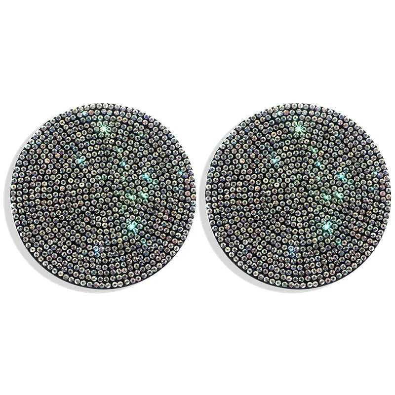 2pcs Bling Creative Auto Car Accessories For Woman Rhinestone Anti Slip Universal Cup Holder Diamond Car Coaster