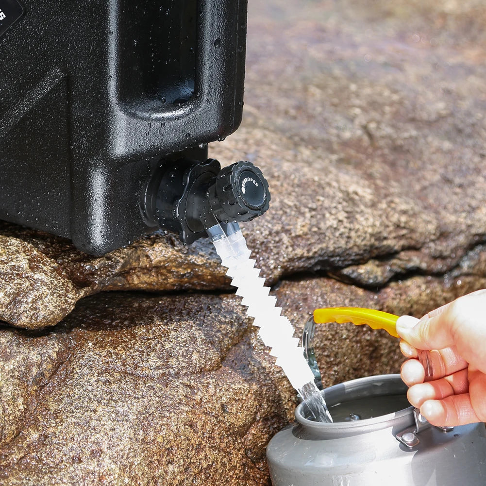 Camping Water Bucket Cover with Spigot Water Storage Container Lid Leak-Proof Water Tank Lid for Outdoor Picnic