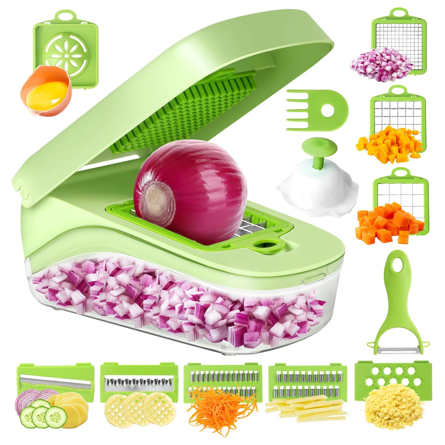 Multifunctional Vegetable Chopper Dicer Kitchen Supplies With Handle Food Grate Food Chopper Vegetable Slicer