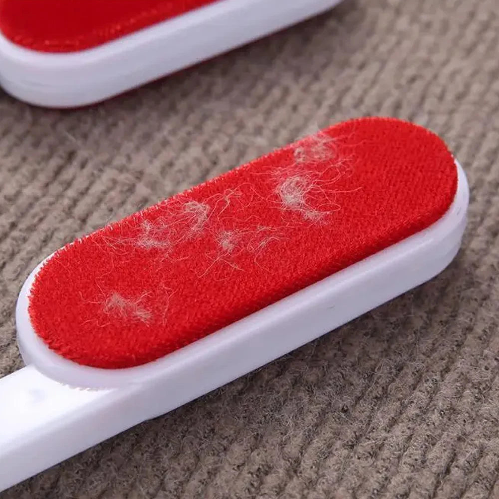2 Sides Self-cleaning Lint Sticking Roller Dedusting Brush Pet Hair Remover Brush Removing Dog Cat Hair from Sofa Carpet Clothes