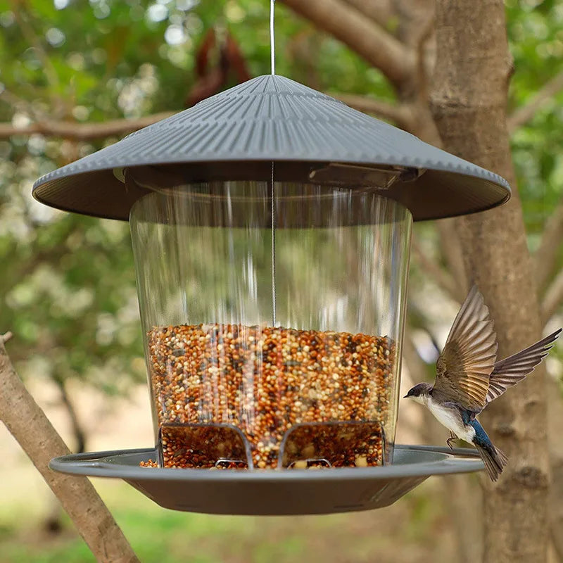 Waterproof Hanging Wild Bird Seed Feeder Bird Feeding Tool Garden Paddock Outdoor Decoration Pet Supplies Tableware Bird Feeder