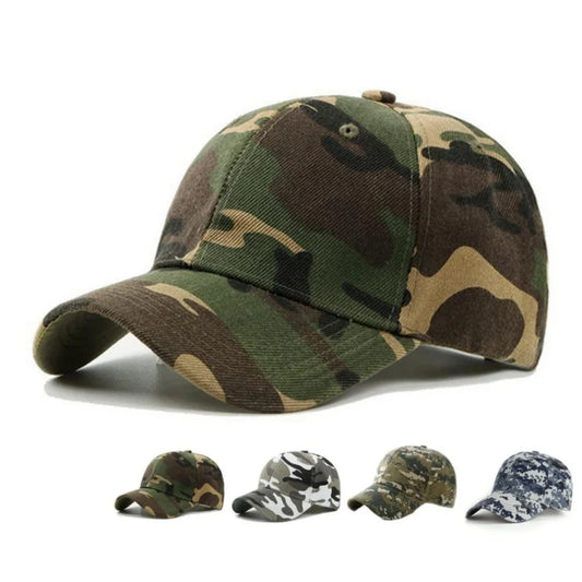 Men Women Camouflage Printed Armygreen Baseball Caps Jungle Anti-UV Sunhat Outdoor Unisex Sports Adjustable Snapback Hat Visors