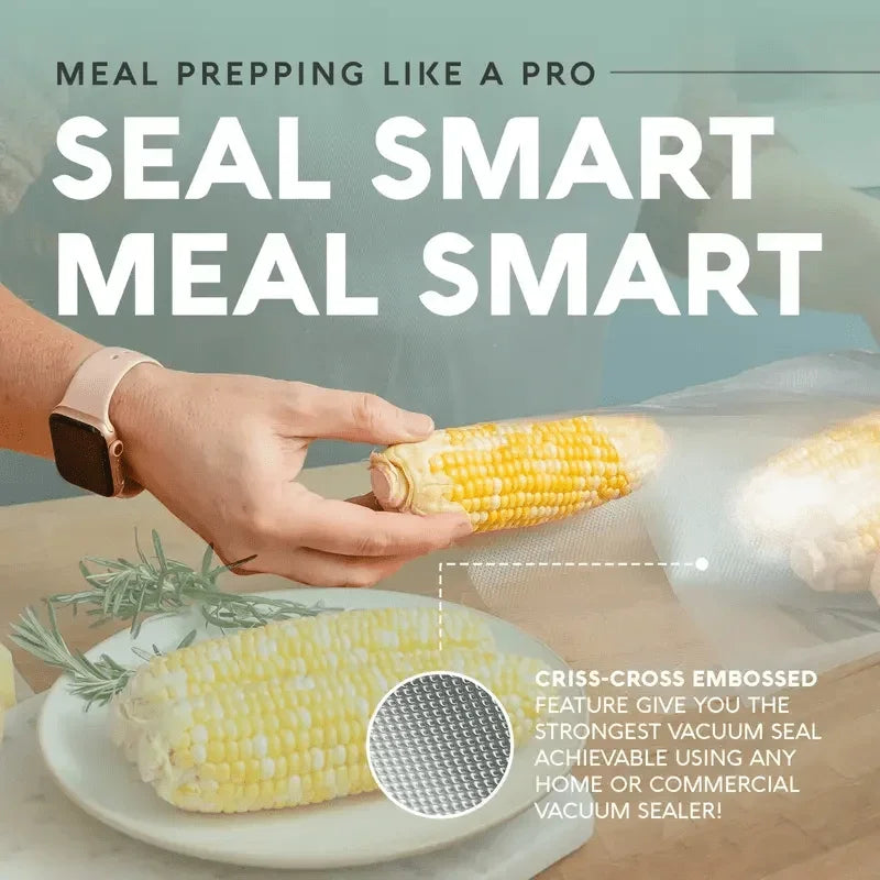 Vacuum Sealer Bags Set Fresh World Food Storage Solution Meal Prep Cooking Preservation Kitchen Essentials for Home Cooks