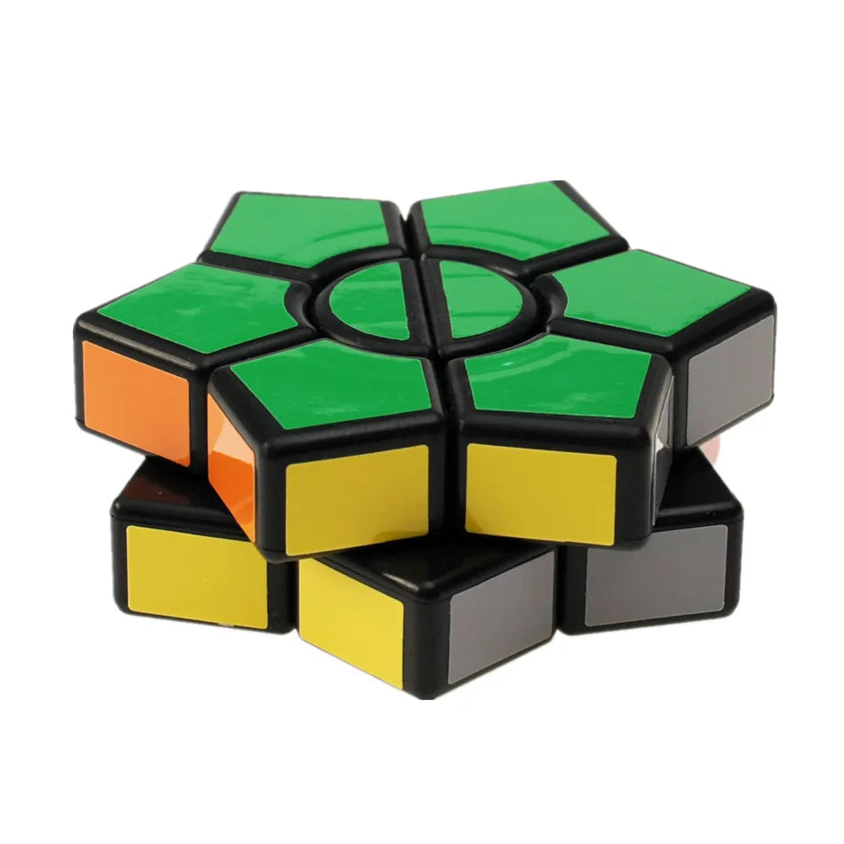DianSheng 2-Layers Hexagonal Magic Cube David Star Shaped Puzzle Cube Speed Twist Cubo Magico Game Educational Toys