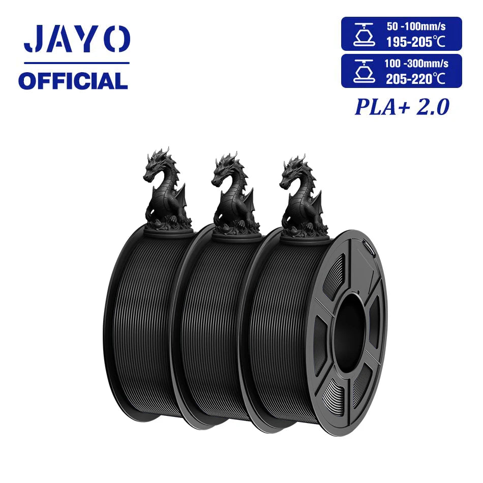 JAYO 3D Filamen 1.75mm PLA/ PETG / High Speed Matte PETG/ PLA+ 3D Printer Filament for FDM 3D Printers 3Rolls/set
