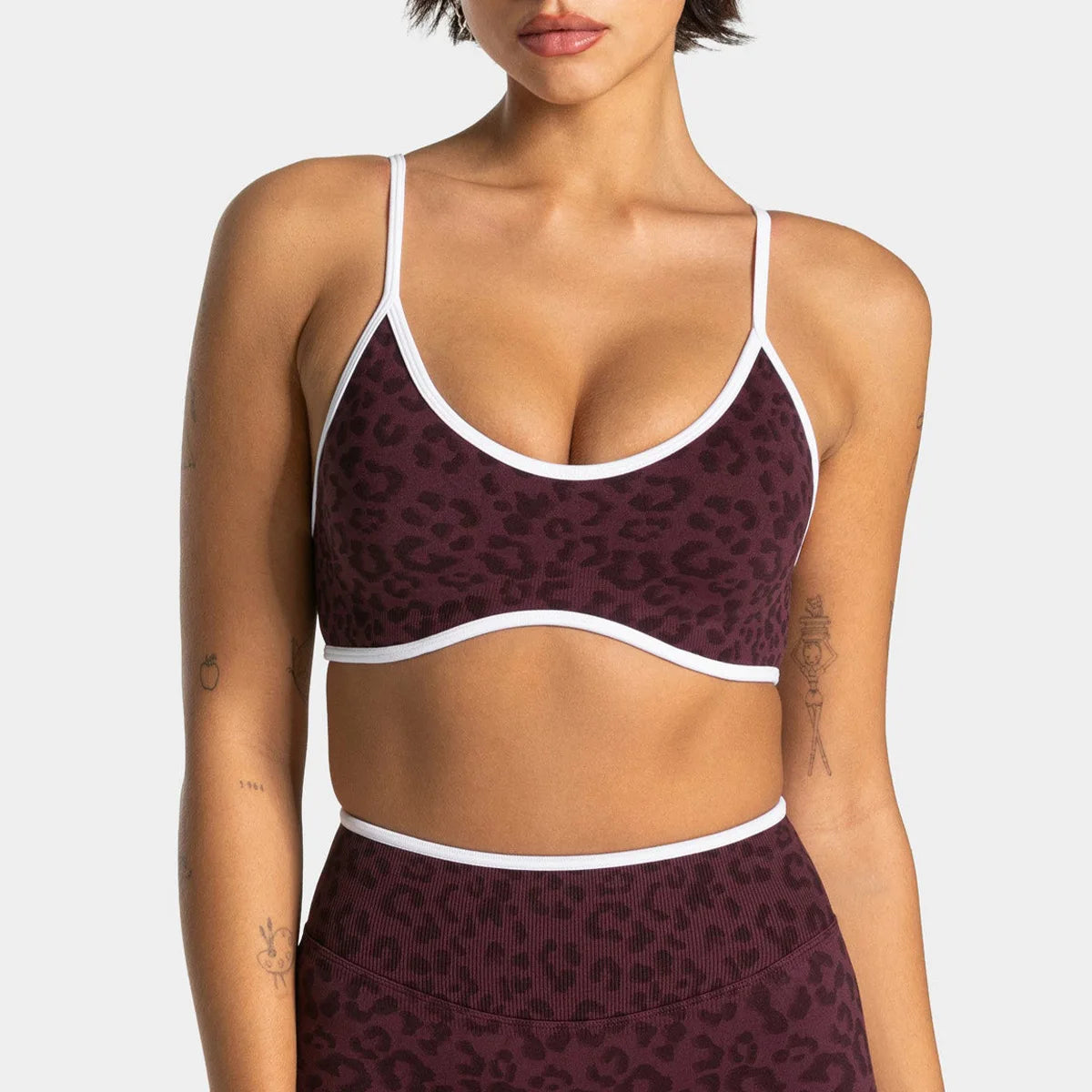 Logo Women's Beautiful Back Gather-up Sports Vest Yoga Fitness Bra Hanging Neck Design Underwear