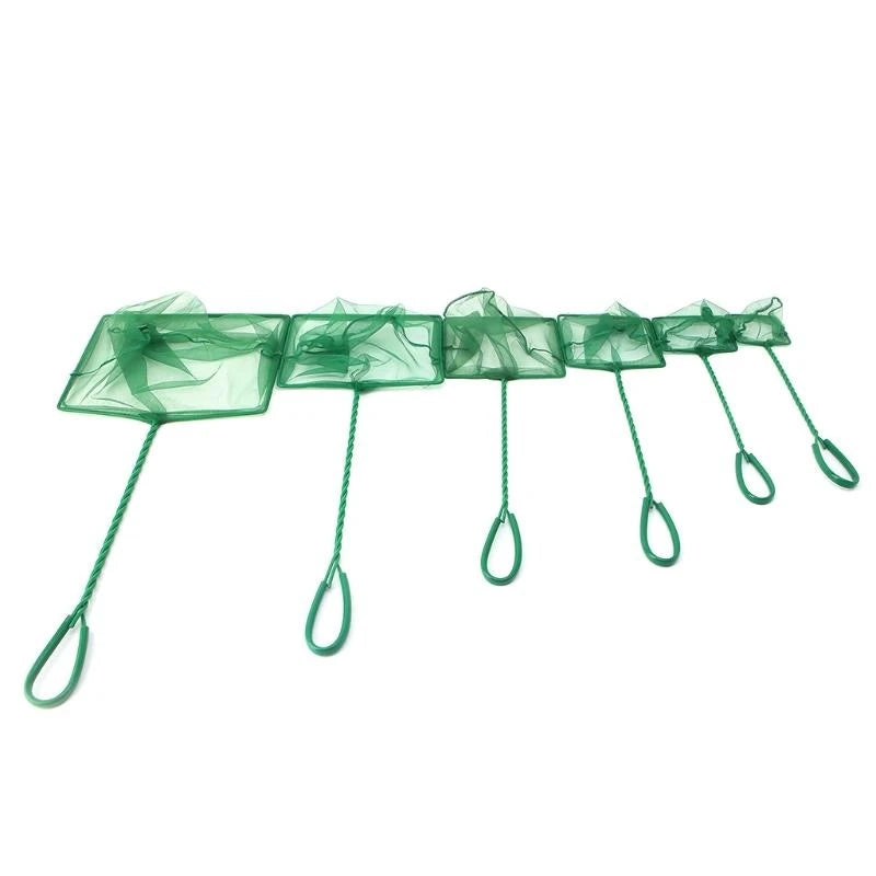 1PC Aquarium Fish Tank Square Shrimp Small Betta Tetra Fish Net 3"-10" 6 Sizes