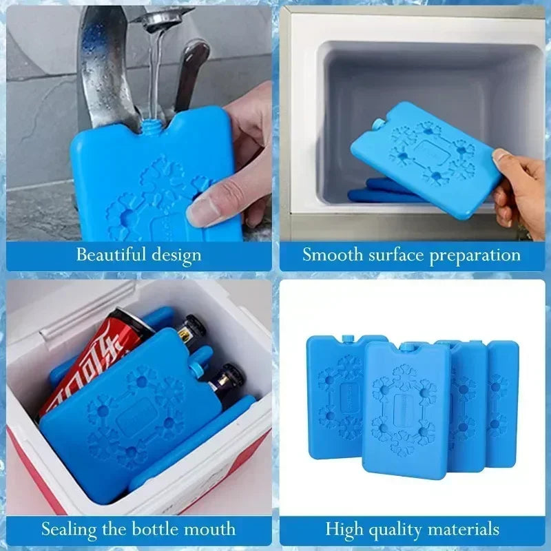 Portable Evaporative Cooler Box, Lightweight Reusable Food Storage Bag with Water Injection, Keeps Food Fresh & Cool for Picnics