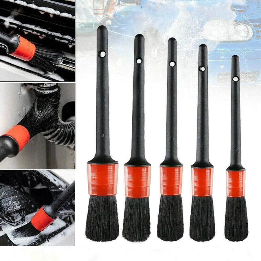 10PCS Car Detailing Cleaning Brush Set For Dashboard Crevice Engine Wheel Air