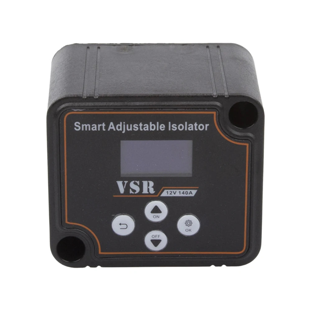 12V 140A Adjustable Dual Battery Isolator Split Charge Voltage Sensitive Relay Voltage Setting Smart Dual Battery Smart Isolator