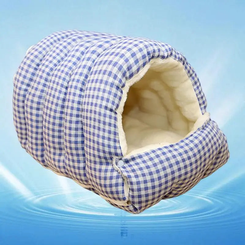 Foldable Winter Pet Sleep Bed/Bag for Cats Dogs, Thickened Semi-Enclosed Design, Soft Indoor, Christmas/Warm in autumn /winter