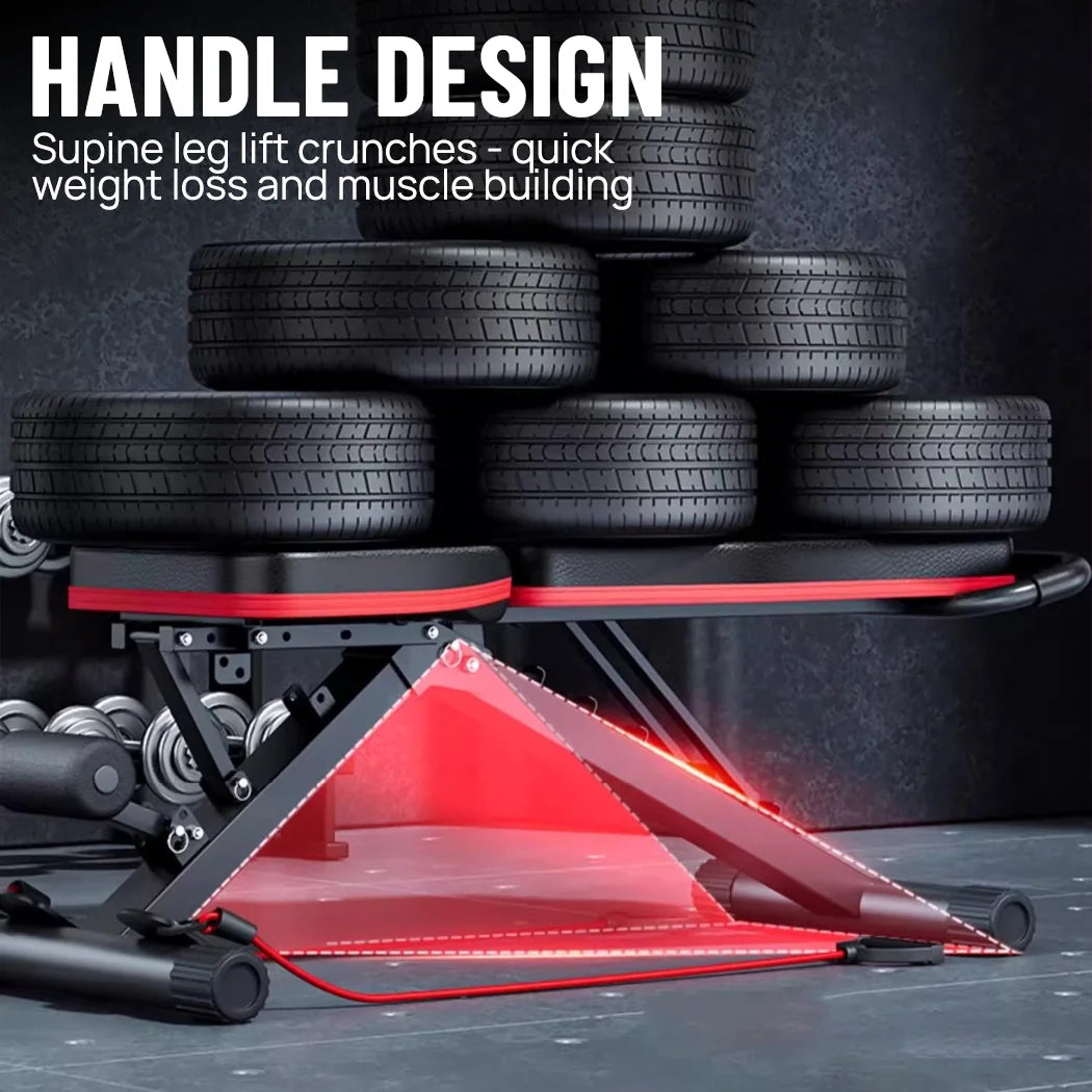 PORIYA Adjustable Dumbbell Weight Bench Full Body Workout Foldable Incline Decline Gym