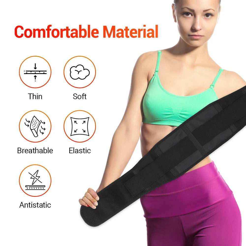 Adjustable Waist Tourmaline Self Heating Magnetic Therapy Back Waist Support Belt Lumbar Brace Massage Band Health Care Therapy