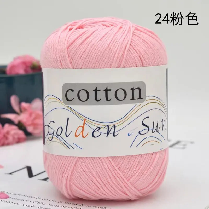 1Pc 50g Hand knitting 100% cotton yarn soft crochet yarn to knit sweater blanket hat line crocheting amigurumi doll bag threads