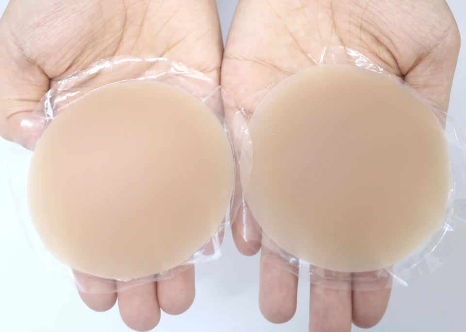 Nipple Cover Pasties Silicone Adhesive Sticky Bra Liner For Women Reusable Breast Sticker No Show Invisible Boob Tape