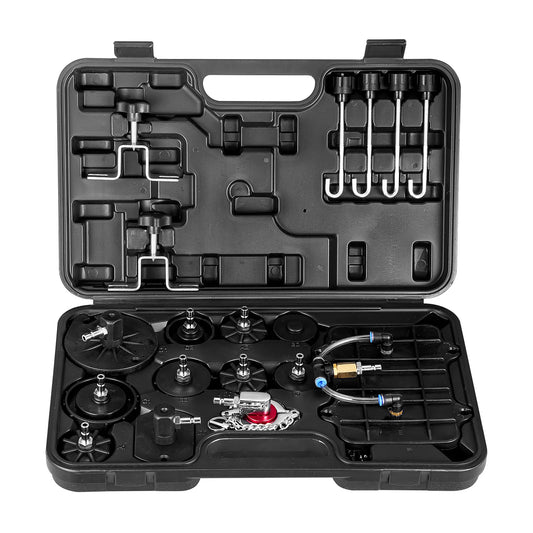 SucceBuy Brake Master Bleeder Kit 12/17Pcs Brake Bleeder Adapter Set Brake Bleeder Adapter for Brake Fluid Filling Fit  Vehicles