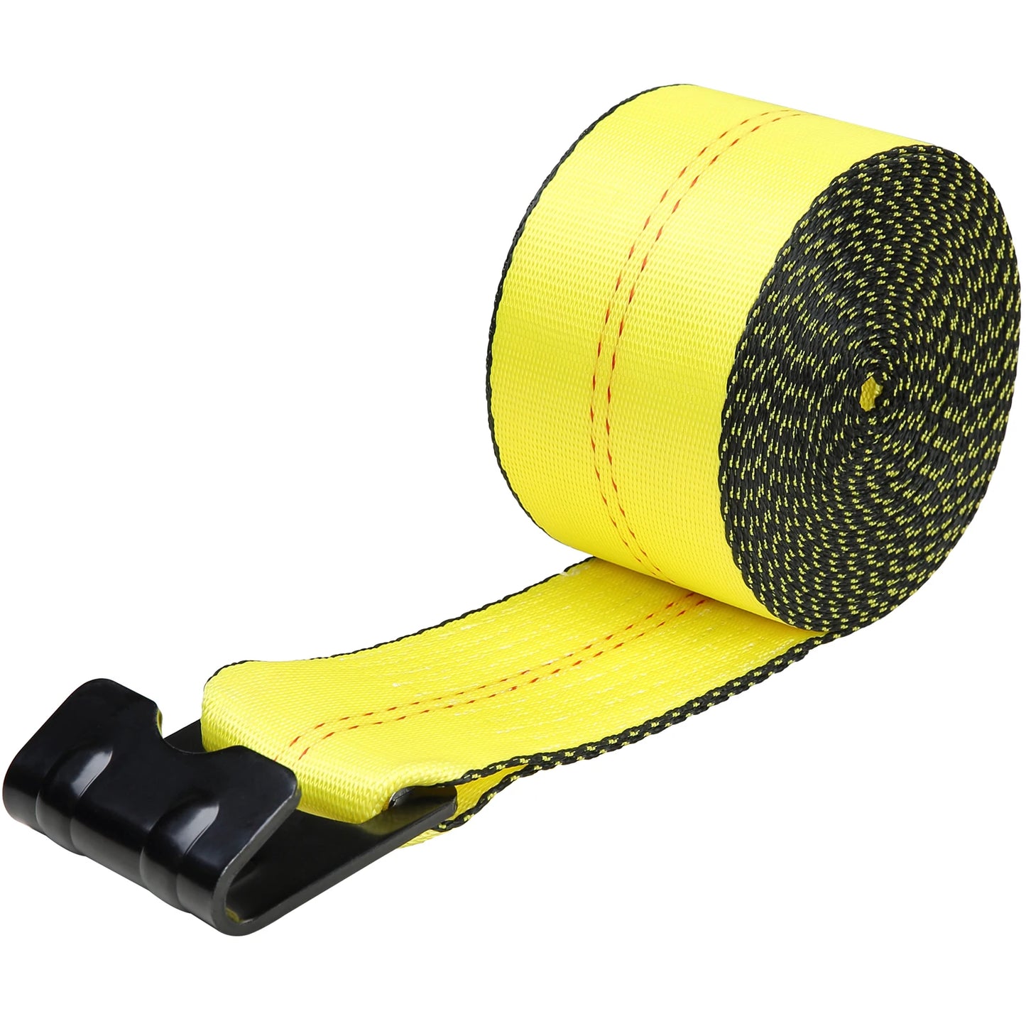 SucceBuy 10Pack Winch Straps Truck Straps with Flat Hook Flatbed Tie Downs Cargo Control for Trailers Farms Rescues Tree Saver