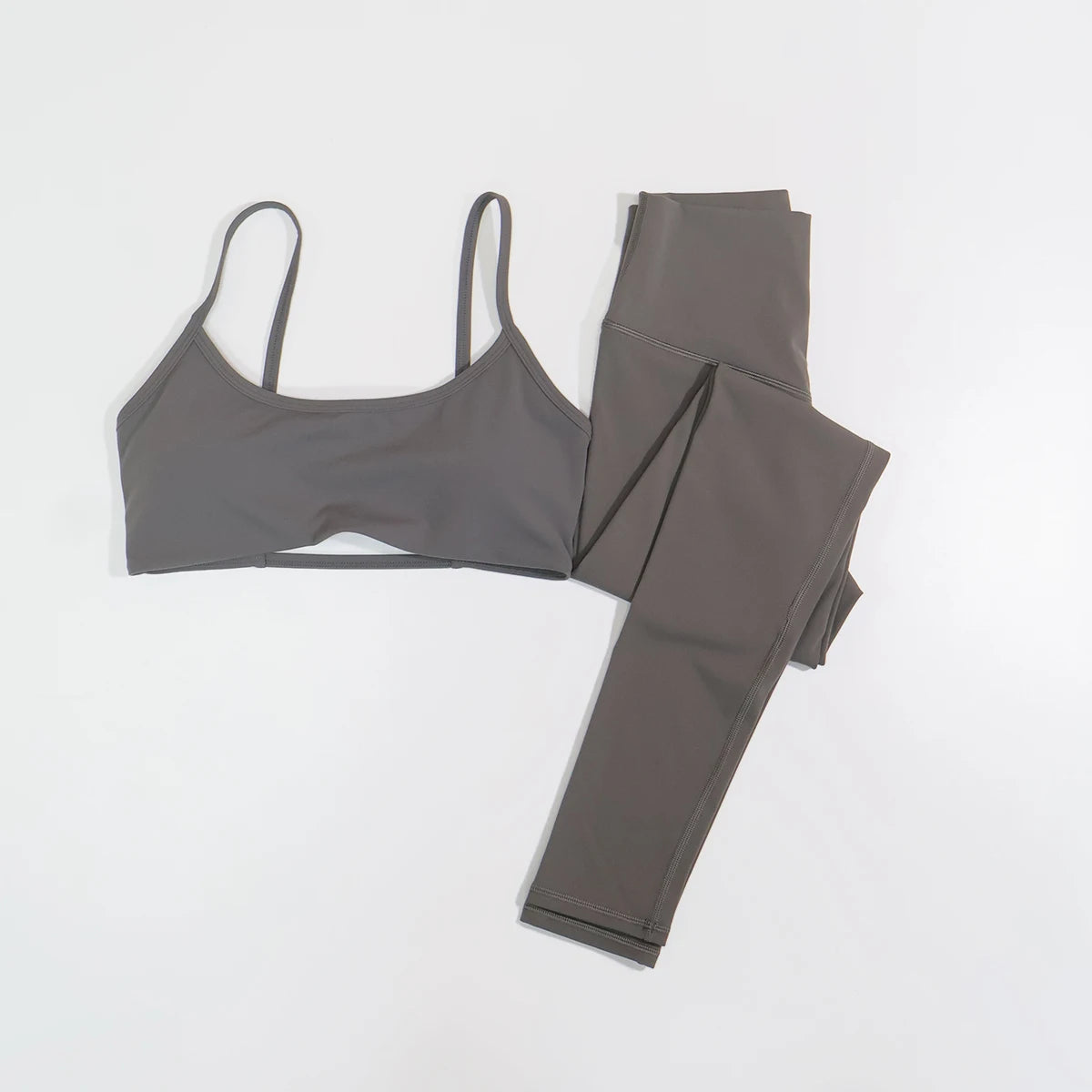 Ctenkevet Summer Eco-Friendly 2Pcs Women's Yoga Set Backless Bra Top Leggings Two-Piece Sport Outfit Female Fitness Clothing