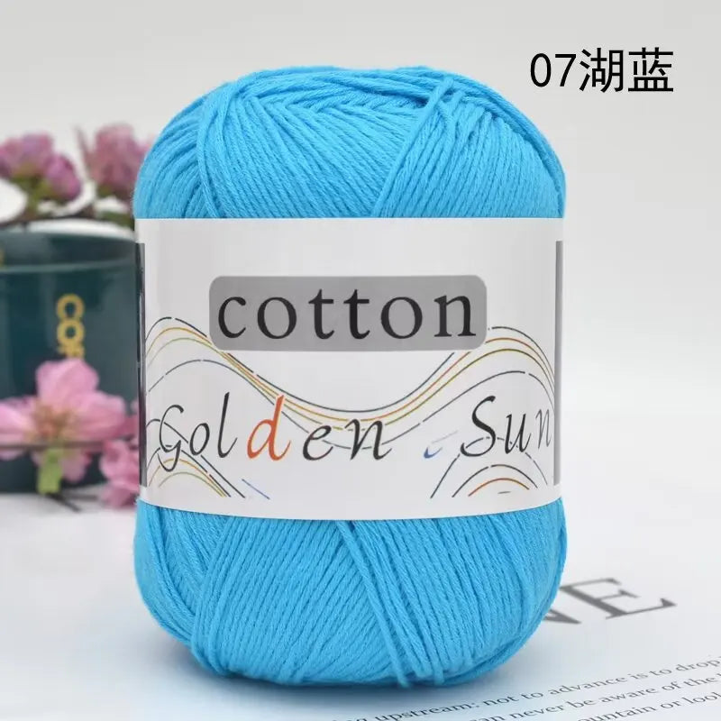 1Pc 50g Hand knitting 100% cotton yarn soft crochet yarn to knit sweater blanket hat line crocheting amigurumi doll bag threads
