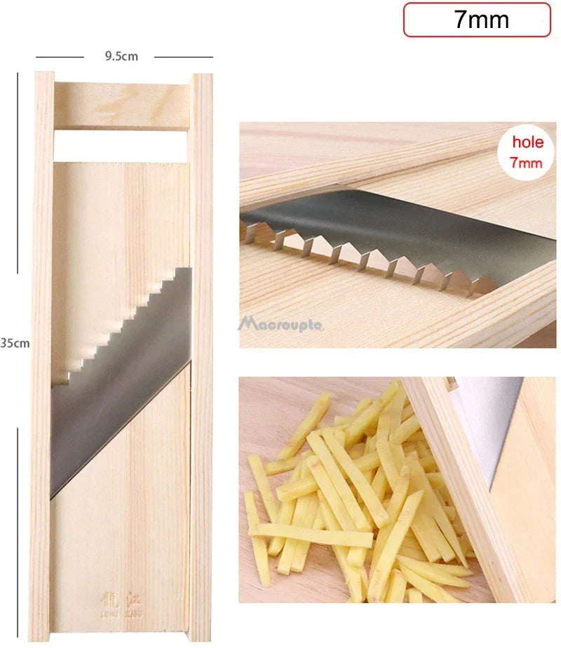 Vegetables Cutter Stainless Steel Blade Manual Chopper Potato Cucumber Carrot Slicer Grater Corrugated Slicer Kitchen Gadgets