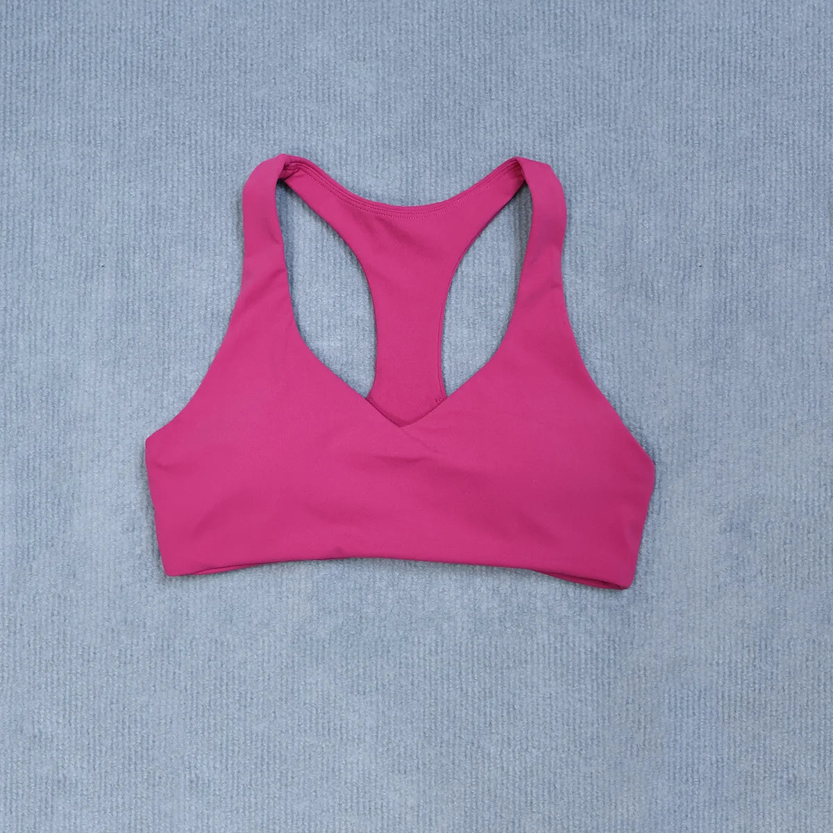 Summer Halter Neck Padded Sports Yoga Bra for Women Shock Absorption Support Backless Crop Top for Outdoor Running And Gym