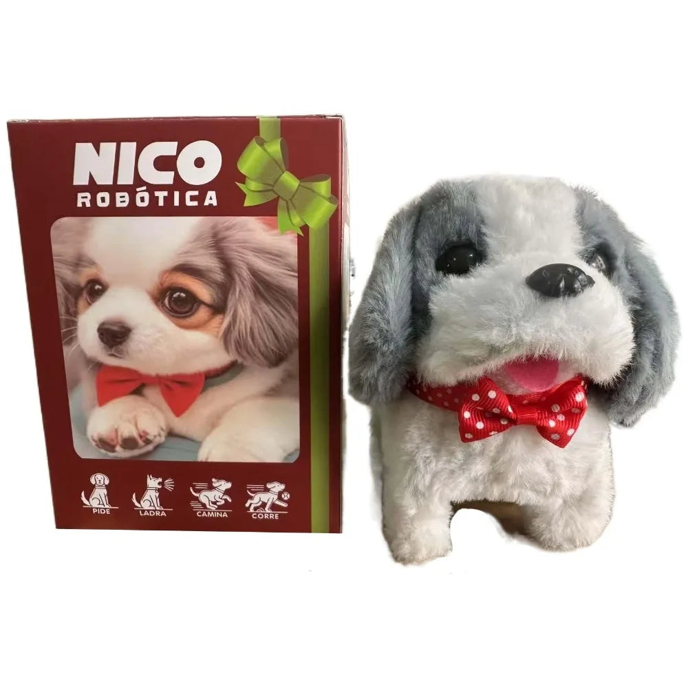 Birthday Gift Stuffed Animals Realistic Robotic Puppy Simulation Interactive Robot Dog Barking Soft Walking Dog Baby