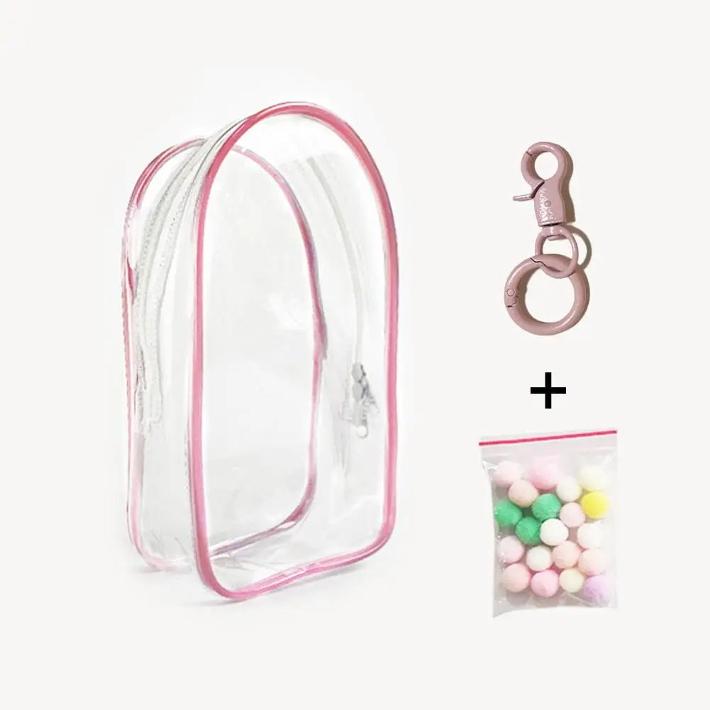 PVC Transparent Protective Case for Skullpanda Labubu Hirono Twinkle Dolls Dustproof Display Bag