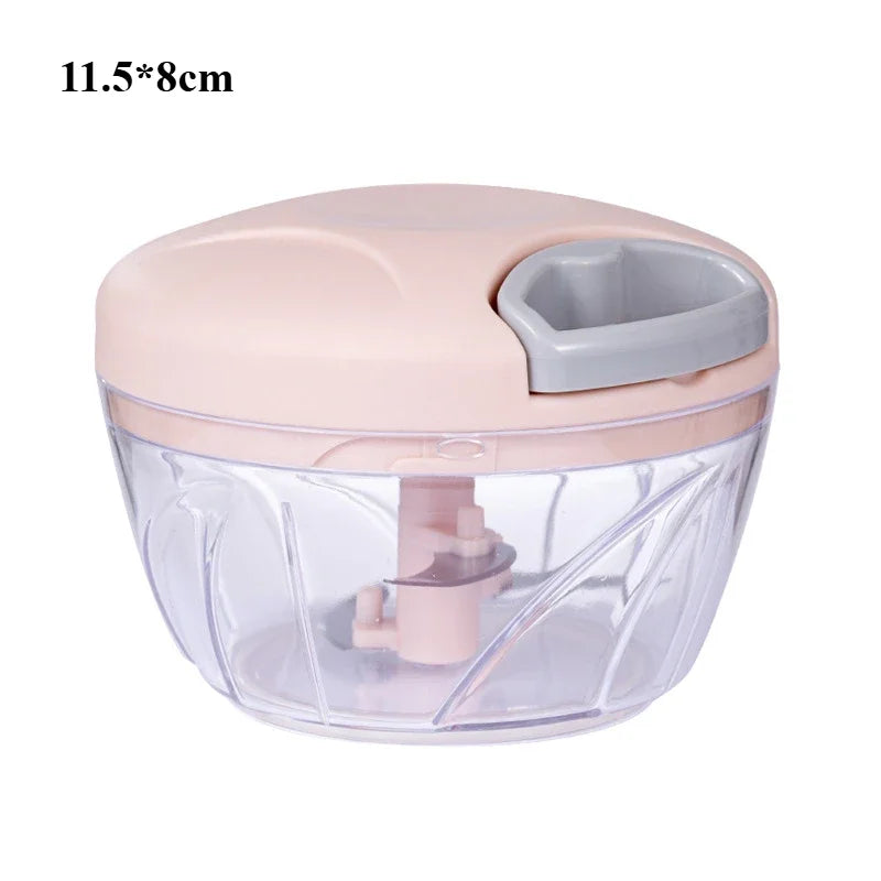 Multi-function Manual Food Chopper Meat Machine Crusher Blender Household Vegetable Chopper Shredder Garlic Cutter Meat Blender