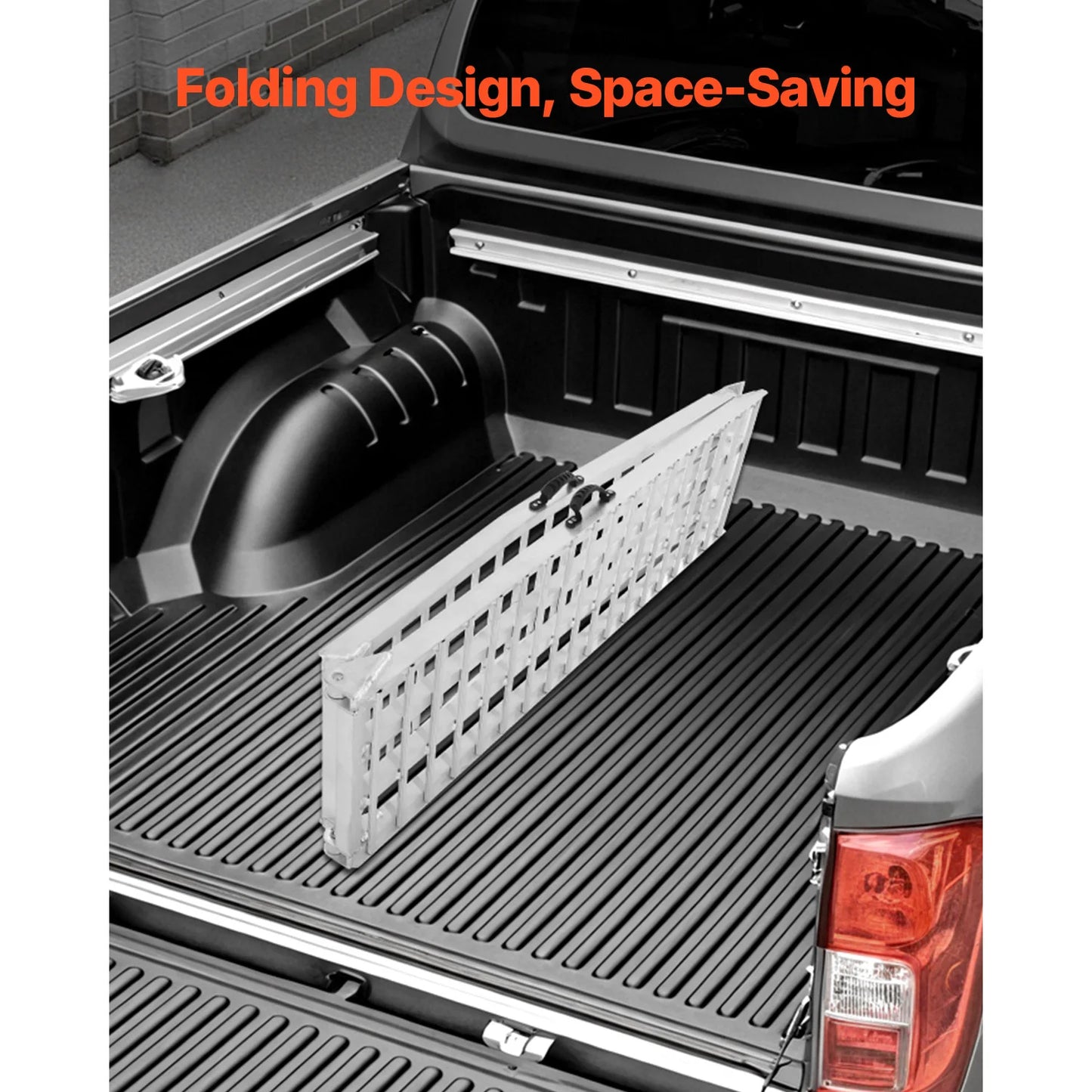 SucceBuy Aluminum Ramps Heavy-duty Ramps with Wider Ramp Surface, Universal Stable Loading Ramp with Handles, Fit for Motorcycle