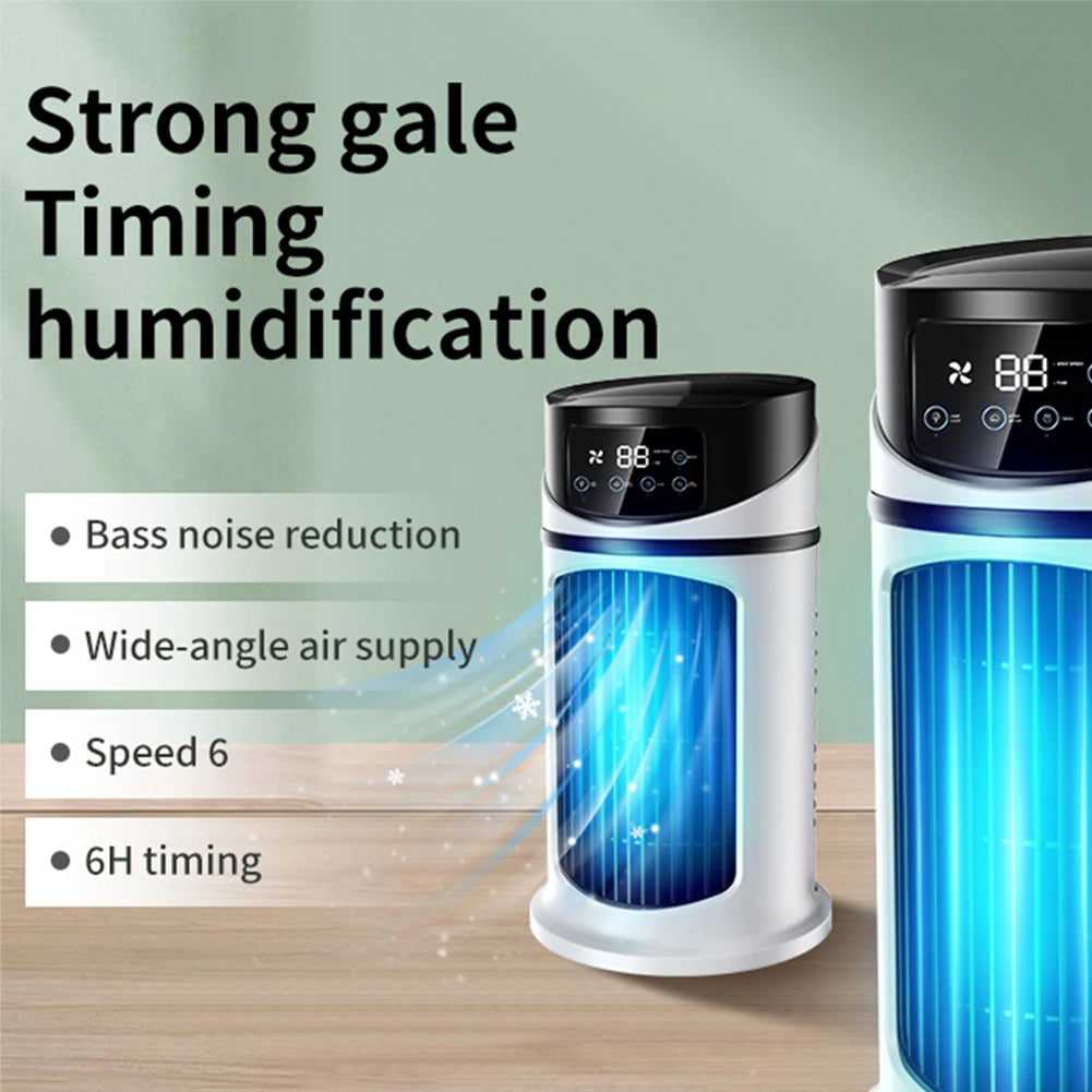 3 in 1 Quiet Cooling Desk Fan 6 Speeds Adjustable Circulation Wind Air Cooler Desktop Fan for Home Office Desktop
