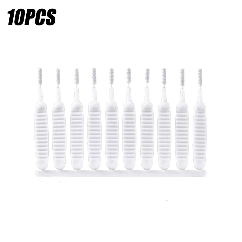 10/50/100/200PCS Shower Cleaning Brush Bathroom Micro Nylon Brush Nozzle Anti-blocking Cleaning Tools Bathroom Accessories