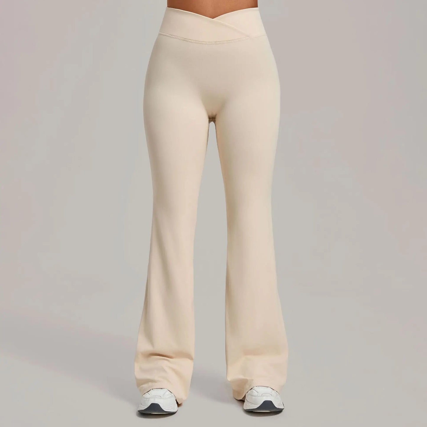 Women's Pilates Yoga Pants Sports Fitness Flared Peach Hip-lifting Leggings Outdoor Workout Training Running Casual Trousers