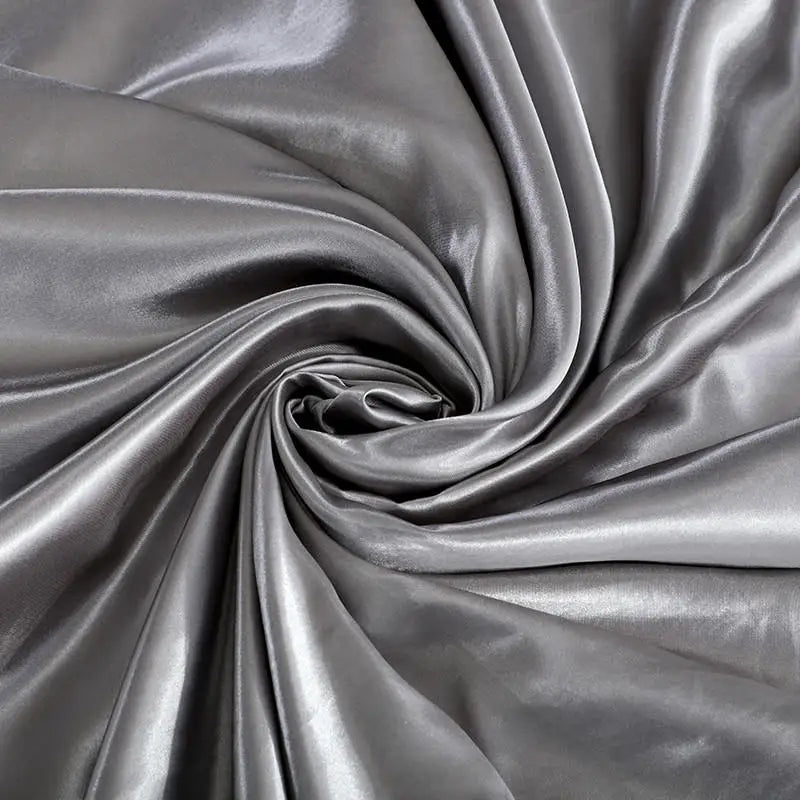 Summer Smooth Satin Duvet Cover No Pillowcases Comfy Shiny Couple Bed Quilt Cover Nordic Double Bed Sheet 150 220x240
