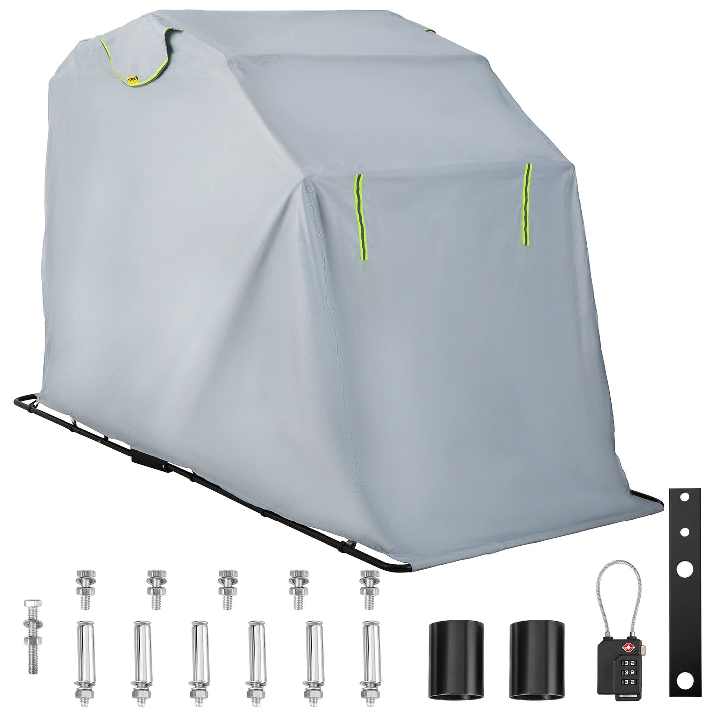 SucceBuy Universal Waterproof Motorcycle Cover Outdoor Shelter Protection Moto Accessories Storage Garage Use for Dust UV Etc