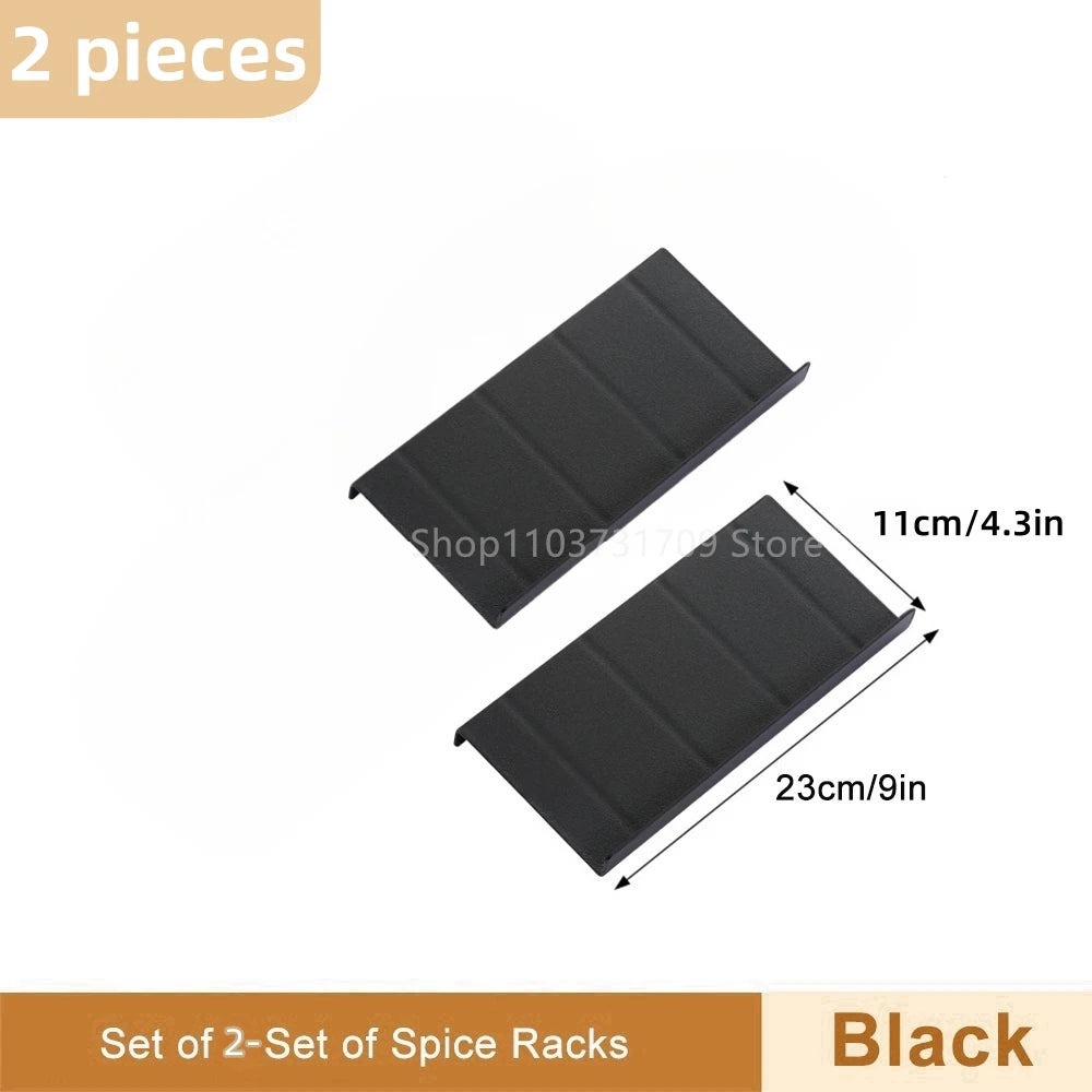 Spice Drawer Organizer Adjustable Spice Rack for Spice Jars 4 Layers Kitchen Spice Drawer Shelf Cabinet Pantry Kitchen Organizer