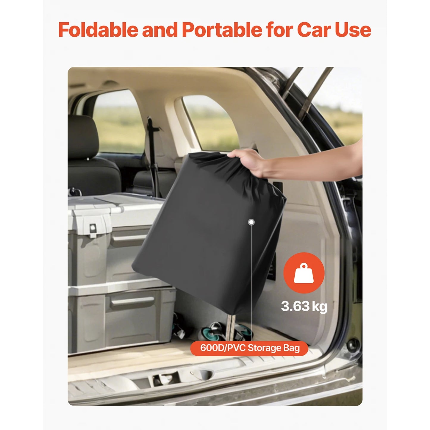 SucceBuy Hitch Cargo Carrier Bag Waterproof 840D PVC 57.48 x 19.49 x 23.82 in Heavy Duty Cargo Bag for Truck Bed Storage for Car