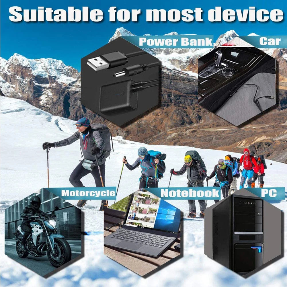 Leather Thermal Heated Gloves Waterproof Outdoor Electric Heating Gloves Touchscreen Hand Warmer for Hiking Skiing Fishing