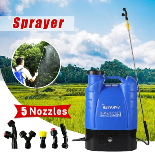 PORIYA 16L Electric Rechargeable Battery Weed Sprayer Backpack Farm Garden Pump Spray