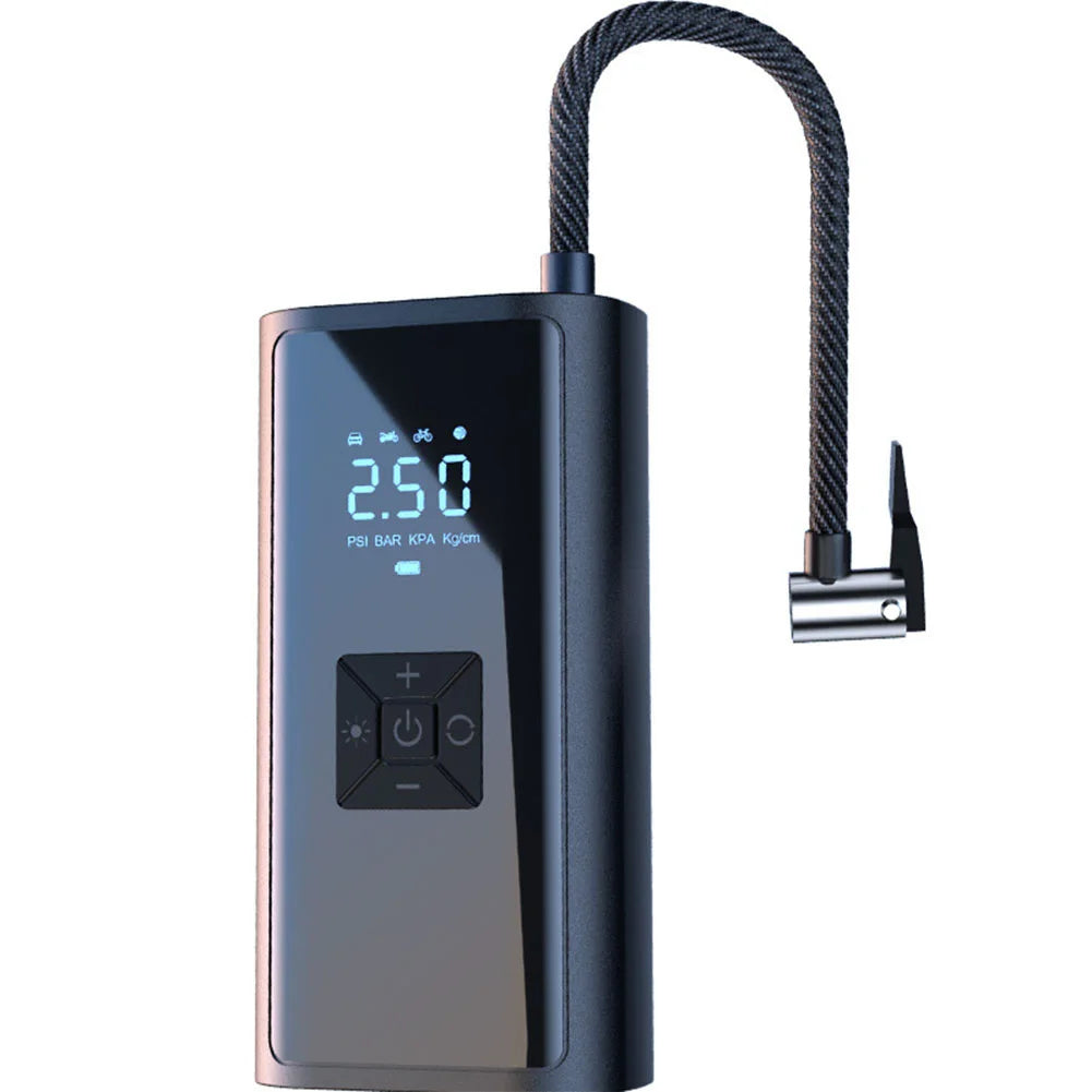 150PSI Car Inflator Pump Wireless Handheld Inflator Pump Intelligent LCD Display Car Tire Inflator for Automobile Bicycle Ball