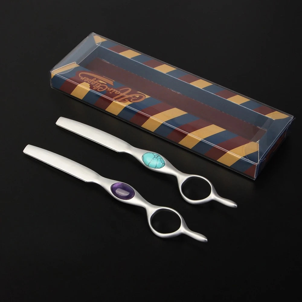 Professional Sharp Barber Razor Blade Purple Dragon Hair Razors Cut Hair Cutting Thinning Knife Salon Tools