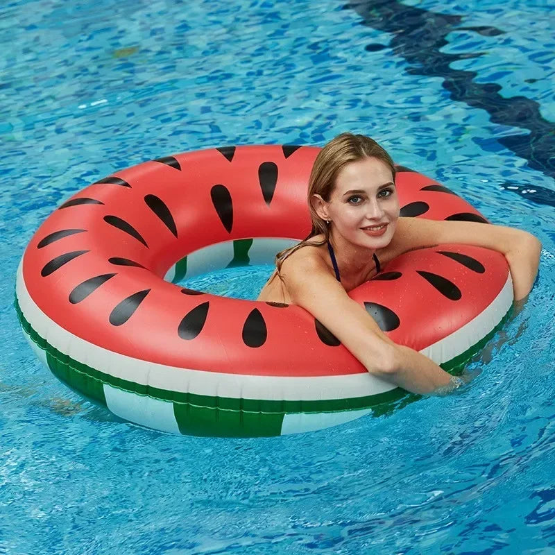 1Pcs Inflatable Watermelon ﻿Pool Float Accessory Swimming Ring Summer Party Water Toys PVC Floating Ring