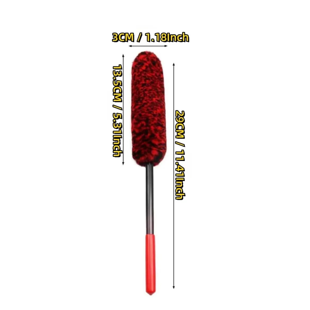 Auto Wheel Detailing Brush Bendable Wheel Woolies Car Cleaning Tools for Car Rim Tire Washing Easily Clean Hard-To-Reach Areas