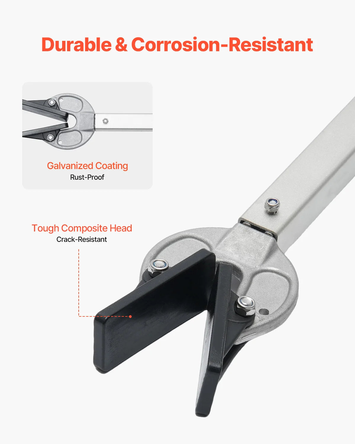 SucceBuy 23-35in/24-36in/32-44in Transom Saver with Composite Head for Less Than 100 HP Outboard Motor Fit for Roller & Trailer